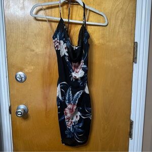 Charlotte Russe Black Floral Dress